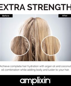 Amplixin Hydrating Hair Mask - Deep Conditioner Hair Treatment With Coconut & Argan Oil - Sulfate Free Hair Repair Conditioner For Men & Women With Dry, Damaged Hair, 8Oz 26 71gVyc0df0L