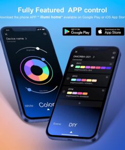 Nexillumi LED Strip Lights 6.56ft TV LED Backlight for 24 Inch-60 Inch TV RGB LED Strip USB Powered, APP Control Sync to Music, Bias Lighting, 5050 RGB for Mirror, PC, Android iOS 40 71gW1WtturS