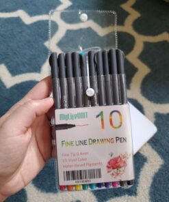 MyLifeUNIT Fineliner Color Pen Set, 0.4mm Colored Fine Liner Sketch Drawing Pen, Pack of 10 Assorted Colors 36 71gWIFPVj7L