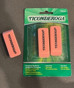 Ticonderoga Wedge Erasers, Pink, 3 Count 3 Count Pink 14 71gWKv37bXL