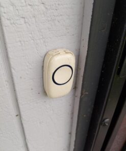 SadoTech Wireless Doorbells for Home, Apartments, Businesses, Classrooms, etc. - 2 Door Bell Ringer & 1 Plug-In Chime Receiver, Battery Operated, Easy-to-Use, Wireless Doorbell w/LED Flash, White 2 push buttons + 1 receiver 53 71gWdXdKjHL