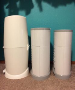 DEKOR Diaper Classic Hands-Free Diaper Pail | White | Easiest to Use | Just Step – Drop – Done | Doesn’t Absorb Odors | 20 Second Bag Change | Most Economical Refill System 39 71gXLMytDL