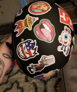 Daytona Helmets Half Skull Cap Motorcycle Helmet – DOT Approved X-Large Dull Black 37 71gYpCrgNLL