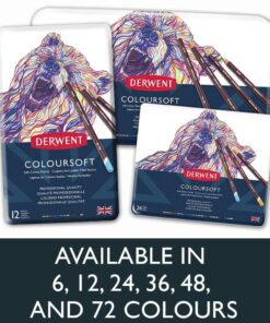 Derwent Colored Pencils, ColourSoft Pencils, Drawing, Art, Metal Tin, 72 Count (0701029) 72 Count (Pack of 1) 26 71gZEPcWAML