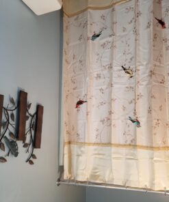 Avanti Linens Gilded Birds 72" x 72" Shower CurtainGold and Ivory Shower Curtain 12 71gZGlIPrHL