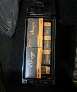 Sheffield 12629 Field Box, Ammo Storage Can and Water Resistant Ammo Can, Bullet Case Designed for Pistol, Rifle, or Shotgun Ammo Storage, Stackable and Lockable Ammo Box, Made in The USA, Black 49 71gZq757aqL