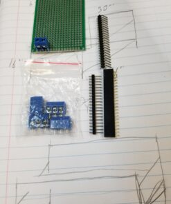 AUSTOR 100 Pcs PCB Board Kit Including 30 Pcs PCB Boards 30 Pcs 40 Pin 2.54mm Header Connector(Bonus: 10 Pcs 2P&3P Terminal Blocks and 30 Pcs Caps) 24 71gaMtdn8XL