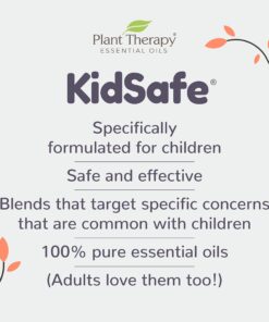 Plant Therapy KidSafe Essential Oil Starter Set for Focus, Calming, Sleep, Immune Support 100% Pure, 6 Undiluted Blends, Natural Aromatherapy, Therapeutic Grade 10 mL (1/3 oz) 6 Count (Pack of 1) 14 71gaUevH4sL