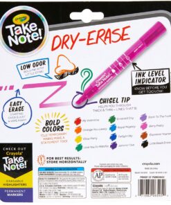 Crayola Low Odor Dry Erase Markers for Kids & Adults, Chisel Tip, Back To School Supplies, 12 Count Highlighters 29 71gaVeB XL