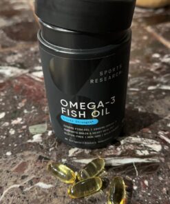 Sports Research Triple Strength Omega 3 Fish Oil 1250mg from Wild Alaska Pollock | Burpless Fish Oil Supplement with Omega-3 EPA & DHA | Sustainably Sourced, Non-GMO, Gluten Free - 90 Softgels 90 Count (Pack of 1) 29 71gbErxFWKL