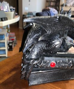 Mythical Guardian Dragon Trinket Box Statue with Hidden Book Storage Compartment for Decorative Gothic & Medieval Décor and Figurines As Jewelry Boxes or Fantasy Gifts for Office Study-Library 42 71gbREQvPfL