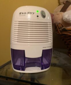 Whisper-quiet Eva-Dry EDV-1100 16 OZ Dehumidifier with Auto Shut Off and Restart for small spaces in your Home, RV, Automobile, and Storage up to 1100 cu. ft. (122 sq. ft) 49 71gboG9BZ L