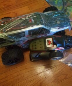 Redcat Racing Blackout XTE 1/10 Scale Electric Monster Truck with Waterproof Electronics, Silver/Red SUV, Blackout-XTE-SILVERSUV 56 71gcFH2TTXL