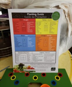 Seeding Square - Seed Spacer Tool for Maximum Harvest, Organized Plants & Less Weeds - Square Foot Garden Includes Color Coded Templates, Magnetic Dibber, Ruler, Spoon & Planting Guide 34 71gcOBofYZL 4