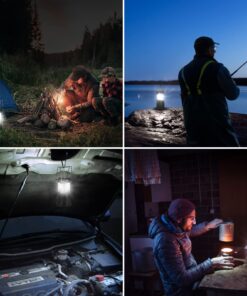 Lepro LED Camping Lantern, Super Bright, Battery Powered, IPX4 Water Resistant, Portable Emergency Lights for Hurricane, Storms, Outages, Collapsible, 2 Packs 33 71gcaVZOj5L