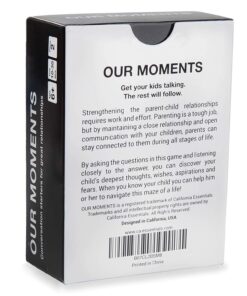 Alternative view of OUR MOMENTS Kids: 100 Conversation Starter Cards for Families and Kids - Relationship Building - Car Travel, Road Trip & Card Game for Healthy Loving Family - Questions for Family Activities