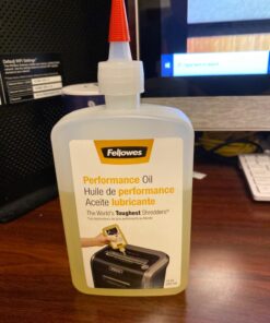 Fellowes Powershred Performance Shredder Oil, 12 oz. Extended Nozzle Bottle (35250) 12 Fl Oz (Pack of 1) 33 71ge2P5NKFL