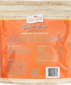 Triumph Dog Turkey, Pea, & Berry Grain Free Jerky, 24-Ounce 1.5 Pound (Pack of 1) 24 71geXmNkqkL 1