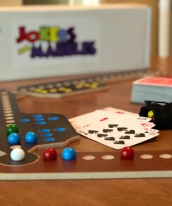 Rustic & Refined Design Jokers and Marbles Game (Brown, 4-8 Player) 24 71geaRoPxOL