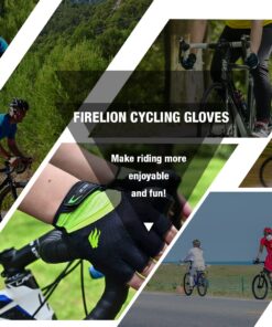 FIRELION Bike Gloves for Men/Women Cycling,Cycling Gloves for Outdoor MTB DH Road Racing,Full Finger Half Finger Padded Bicycle Protective Gloves,Non-Slip Shock-Absorbing Touchscreen Riding Gloves Large Green 15 71ggC7ZmDmL 1