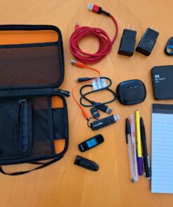 Amazon Basics Universal Travel Case Organizer for Small Electronics and Accessories, Black 1-pack 47 71ggEmAqBsL