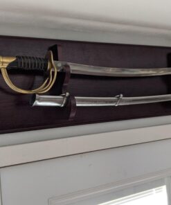 Sword/Saber Display Plaque Rack Holder Wall Rack, Alternative to Display Case Mahogany 31 71ggiTOC4RL