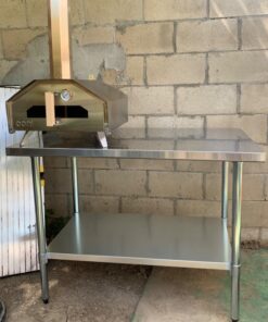 WATERJOY 48" x 30" Stainless Steel Table for Prep & Work Commercial Heavy Duty Kitchen Table with Adjustable Shelf and Wheels Installable(Without Wheel) 48" x 30" Without Wheel 49 71ggnZqTDtL 3