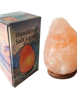 JIC Gem Himalayan Salt Lamp 4.5-6.5 lbs Pink Rock Crystal Natural Hand Carved Home Decor with Dimmer Switch, Wooden Base, 2 Bulbs, 7-8 inch Natural(4.5-6.5 Lbs) 13 71ggtgv7yXL