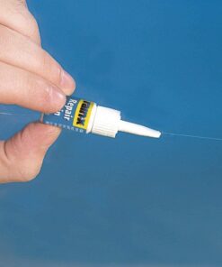 Rain-X 600001 Windshield Repair Kit - Quick And Easy Durable Resin Based Kit for Chips and Cracks, Good For Round Damage Below 1" In Diameter And Cracks Smaller Than 12" In Length, BLUE,YELLOW Pack of 1 Clear 34 71gh2dRNVpL