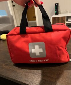First Aid Kit – 291 Pieces of First Aid Supplies | Hospital Grade Medical Supplies for Emergency and Survival Situations | Ideal for Car, Trucks, Camping, Hiking, Travel, Office, Sports, Pets, Hunting, Home 291 Piece - Bag 46 71gh3jYF7jL
