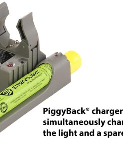 Streamlight 75458 Stinger DS LED HL 800-Lumen Rechargeable Dual Switch Flashlight with 120-Volt AC/12-Volt DC Smart Charge Piggyback Charger (NiMH), Black 120V AC/12V DC – 1 Piggyback Charger (NiMH) 37 71gh7E2H6kL