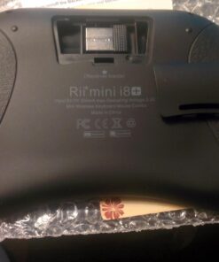 (Upgraded)Rii 2.4GHz Mini Wireless Keyboard with Touchpad,QWERTY,LED Backlit,Portable Keyboard for laptop/PC/Tablets/Windows/Mac/TV/Xbox/PS3/Raspberry Pi .(i8+ Black) 34 71ghMiygL