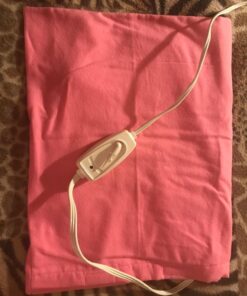 Sunbeam Heating Pad for Pain Relief | Standard Size Ultra Heat, 3 Heat Settings | Light Blue, 12 Inch x 15 Inch UltraHeat, 12 x 15 51 71giGRpnrwL