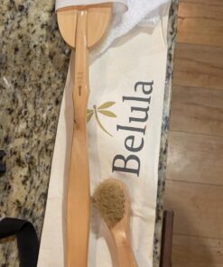 Belula Premium Dry Brushing Body Brush Set- Natural Boar Bristle Body Brush, Exfoliating Face Brush & One Pair Bath & Shower Gloves. Free Bag & How To – Great Gift For A Glowing Skin & Healthy Body 43 71giVS6bEGL 3