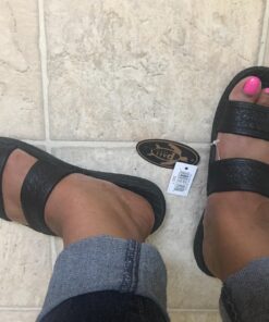 Alternative view of Pali Hawaii Unisex Adult Classic Jandals Sandals 7 Women/7 Men Black