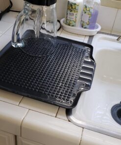 Polder KTH-615 Dish Rack & Tray 4 PC Combo– Advantage System Includes Rack, Drain Tray, Removable Drying Tray & Cutlery Holder – Stainless Steel & Plastic 4-piece 66 71gioqyLFzL