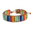 Plumiss 7 Chakra Bracelets for Women Boho Handmade Natural Jasper Stone Healing Energy Bead Leather Wrap Bracelet Jewelry Collection Chakra Jasper 32 71gjpI64GDL