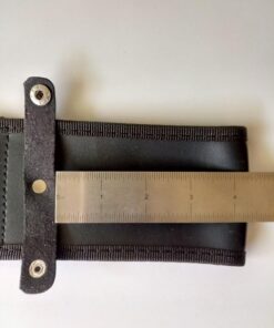 K Exclusive Jungle Suede Flyers Twin Sword Set with Nylon Scabbard - Stainless Steel Blades, Leopard Design, Genuine Suede Wrapped Handles, Gold-Plated Accents, Lanyard Holes, Length 19" 20 71gkw0Pv 6L