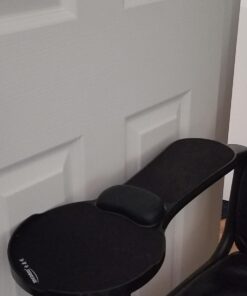 Premium Adjustable Computer Wrist Rest Armrest - Desk and Chair Dual Purpose Attachable Home&Office Computer Arm Support - Ergonomically Designed Mouse Pad Arm-stand Desk Extender (Black) 42 71gl1iYOwrL 3