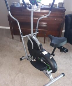 Body Rider Elliptical Machine and Stationary Bike with Seat and Easy Computer, Dual Trainer 2-in-1 Cardio Exercise Machine, Home Gym, Workout Equipment BRD2000, Black & grey, One Size 48 71glI4mqjfL 1