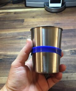 Stainless Steel Cups 10 oz Tumbler (4 Pack) - Premium Metal Drinking Glasses | Stackable Durable Cup (10 oz) 10 oz - Steel 43 71glOjxXpvL