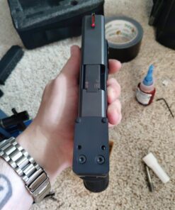 TRUGLO Fiber-Optic Handgun Night Sight | Compact Durable Snag-Resistant High-Visibility Red Front & Green Rear Sight for Handguns Glock High Set 32 71glsSNy6L 2