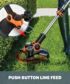 WORX WG162 20V Power Share 12" Cordless String Trimmer & Lawn Edger (Battery & Charger Included) 12 inches 20 71gmcW0KUML