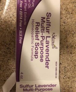 Naturasil 10% Sulfur Lavender Soap Bar Natural Skin Treatment for Acne, Bug Bites, Warts Treatment, Viral Bumps, Nodes & Itching | for Kids & Adults |113 grams 4 Ounce (Pack of 1) 32 71gmwJ CAQL