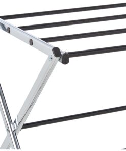 Amazon Basics Foldable Laundry Rack for Air Drying Clothing, 41.8" x 29.5" x 14.5" (L x W x H), Chrome Silver 23 71gnWeiXl1L
