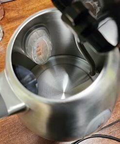 Hamilton Beach Electric Tea Kettle, Water Boiler & Heater, 1.7 Liter, Cordless Serving, 1500 Watts for Fast Boiling, Auto-Shutoff and Boil-Dry Protection, Stainless Steel (40880) 1.7 L 39 71gno0rTx2L