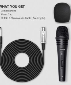 TONOR Dynamic Karaoke Microphone for Singing with 5M XLR Cable, Metal Handheld Mic Compatible with Karaoke Machine/Speaker/Amp/Mixer for Karaoke Singing, Speech, Wedding and Outdoor Activity 29 71gnvJ9HqL