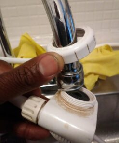 Malida diverter valve for counter top Water Filters Faucet Adapter, 1/2 inch female thread with push on 1/4 inch tubing. 10 71gnvz4awVL