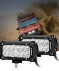 Auxbeam 7" LED Light Bar Flood Led Work Light 36W Off Road Driving Lights for JeepTruck 4x4 Military Mining Boating Farming and Heavy Equipment 29 71go6WkkDcL
