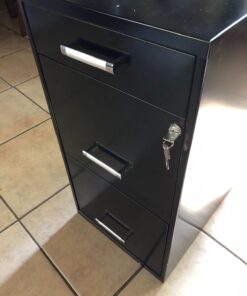 Office Dimensions 20225 File Cabinet, 18-Inch, Black 3 Drawer 42 71goQ09EASL